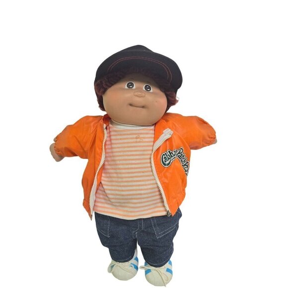Cabbage Patch Vintage 1985 17" Boy Brown Hair Eyes Kenton Bo Birth Certificate - Picture 1 of 12